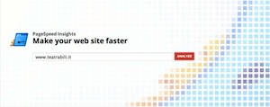 PageSpeed Insights Homepage