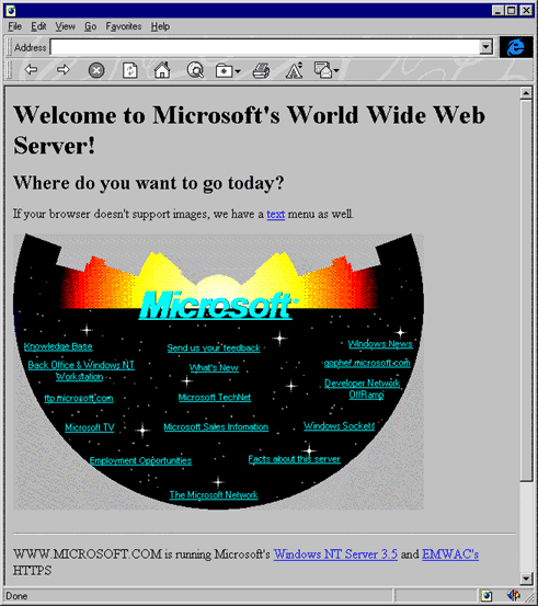 Vecchio sito Microsoft